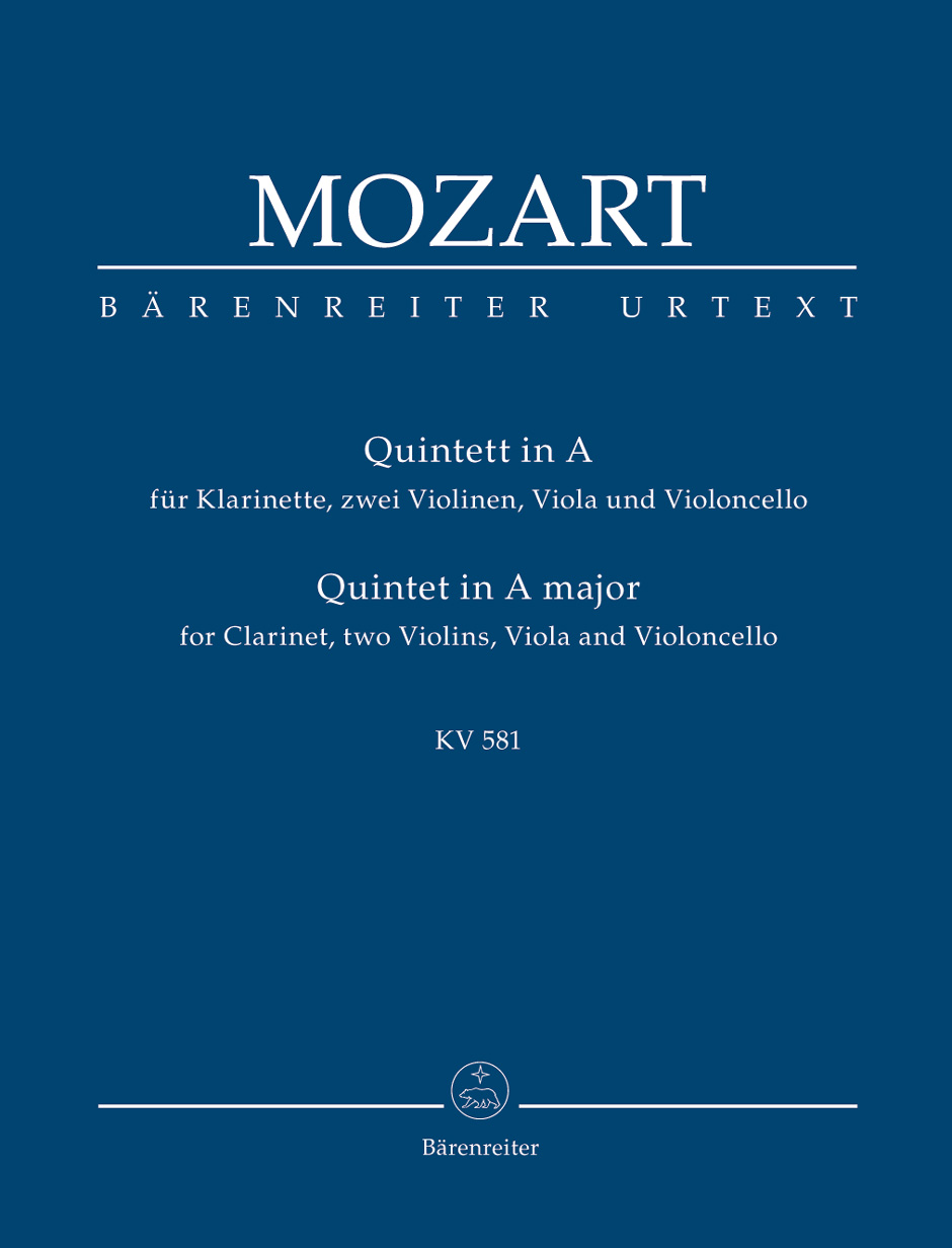 Anderes Coverbild Quintett für Klarinette, zwei Violinen, Viola und Violoncello A-Dur KV 581 "Stadler-Quintett"