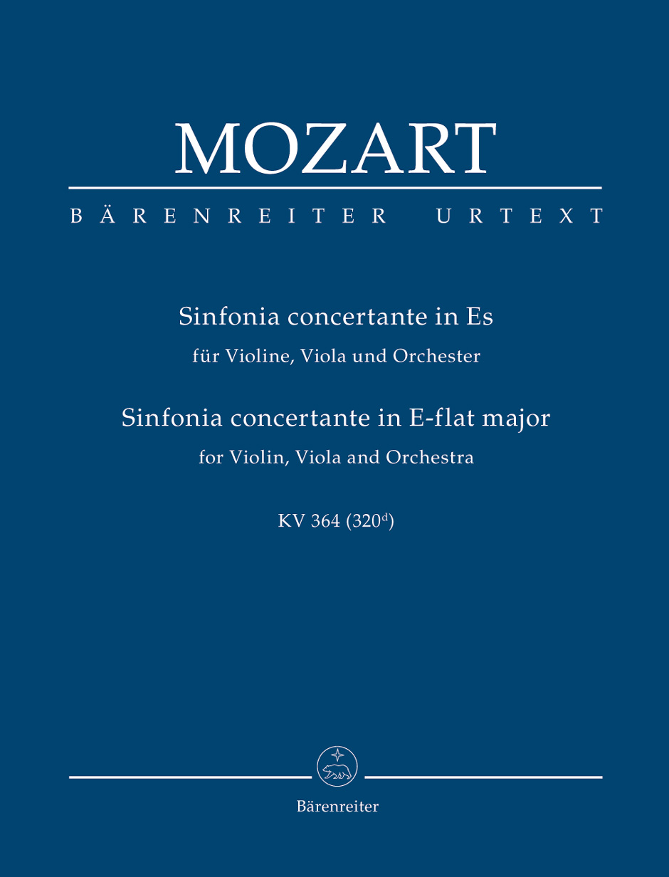 Vorderes Coverbild Sinfonia concertante für Violine, Viola und Orchester Es-Dur KV 364 (320d)