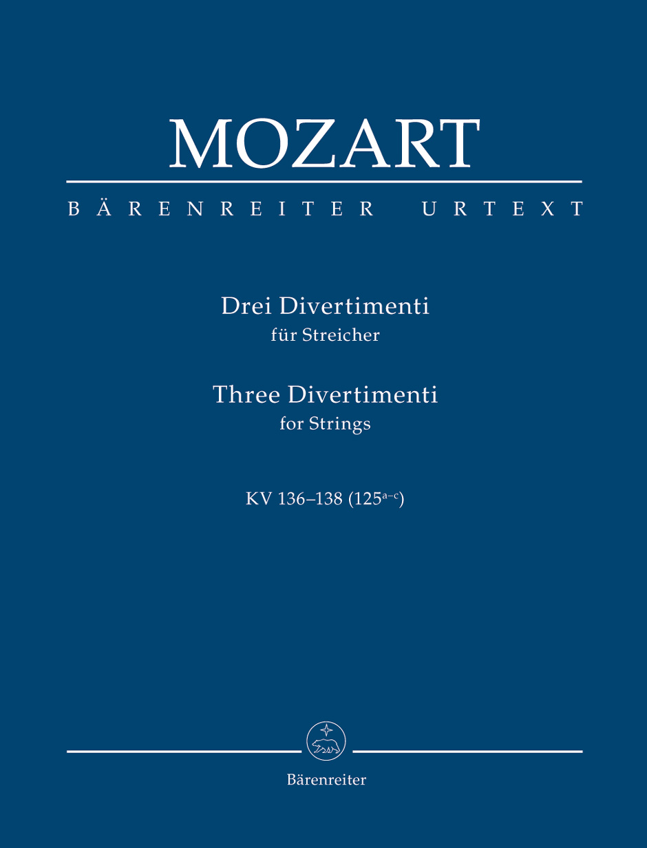 Anderes Coverbild Drei Divertimenti für Streicher KV 136-138 (125a-c)