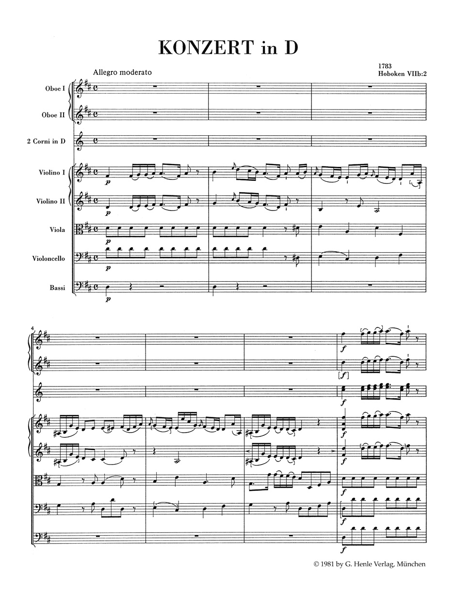 Anderes Coverbild Konzert für Violoncello und Orchester D-Dur Hob. VIIb:2