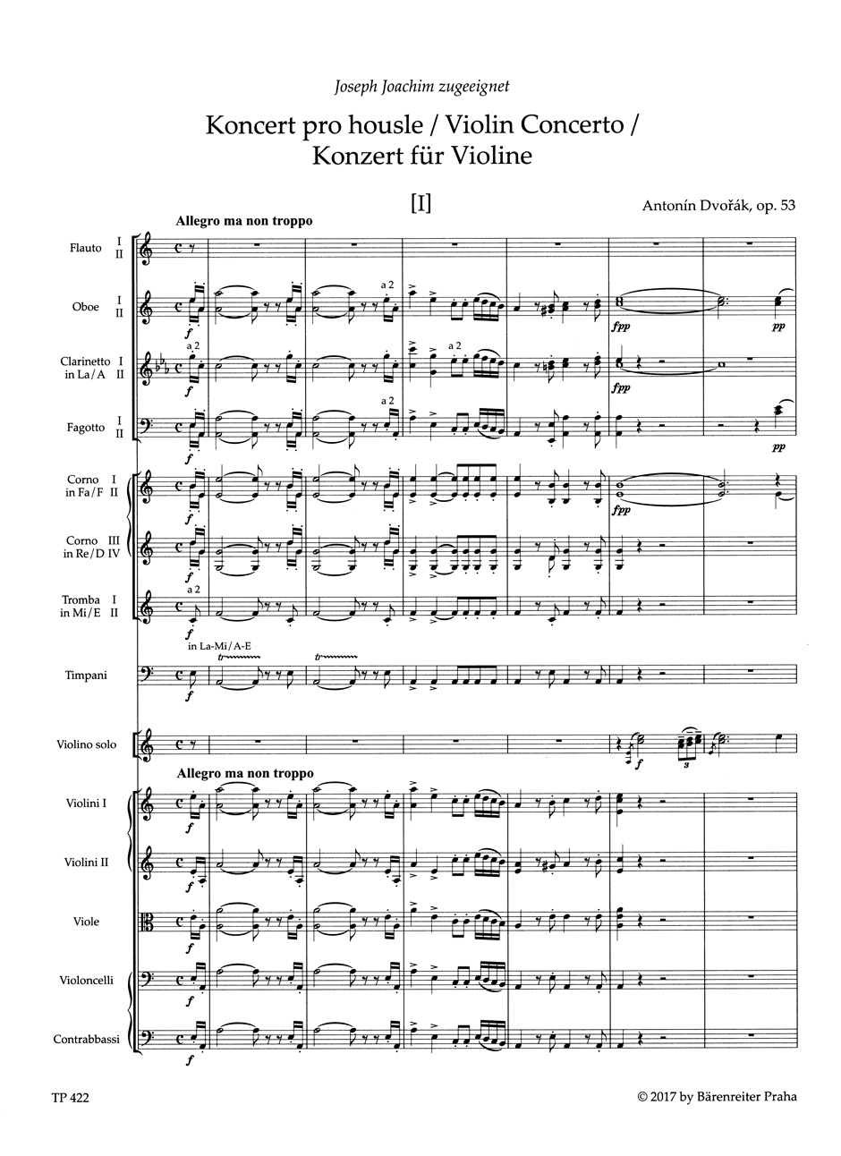Anderes Coverbild Konzert für Violine und Orchester a-Moll op. 53