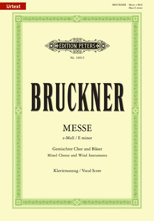 Vorderes Coverbild Messe für 8-stimmigen gemischten Chor und Bläser e-Moll WAB 27 (Zweite Fassung 1882)