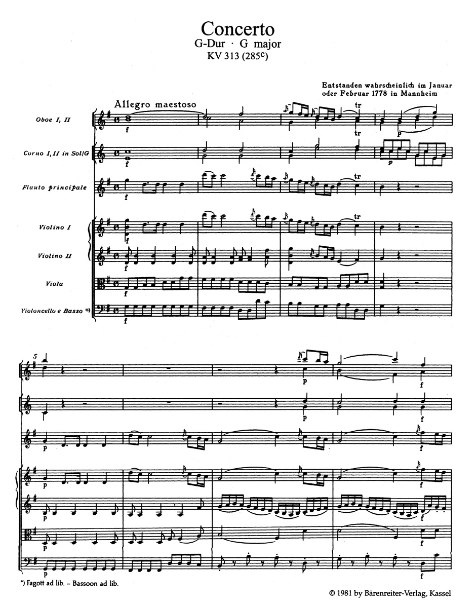 Vorderes Coverbild Die Werke für Flöte und Orchester