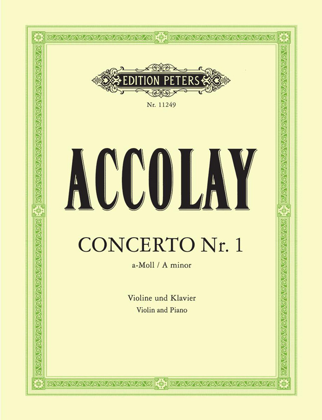 Vorderes Coverbild Concerto für Violine und Klavier Nr. 1 a-Moll (1868)