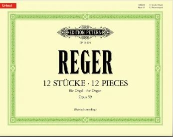 Vorderes Coverbild 12 Stücke, Appendix: Straube's transcriptions für Orgel op. 59