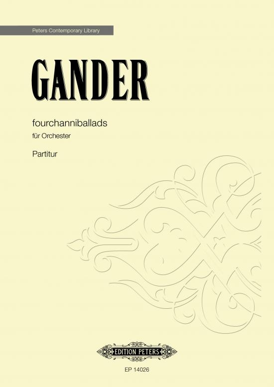 Vorderes Coverbild fourchanniballads für Orchester (2013)