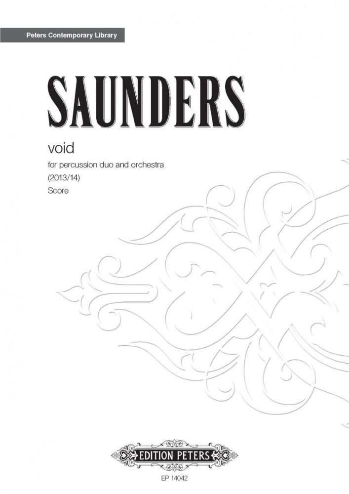 Vorderes Coverbild void for percusssion duo and orchestra
