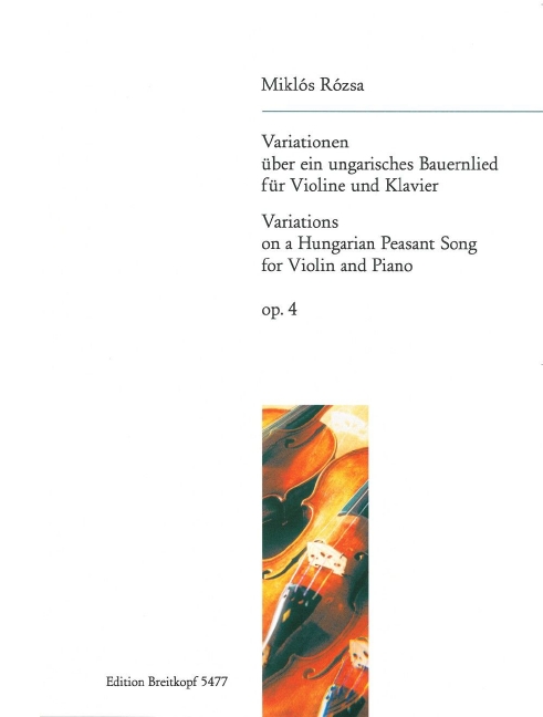Anderes Coverbild Variationen über ein ungarisches Bauernlied op. 4 (1929)