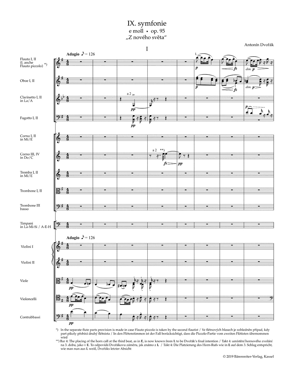 Anderes Coverbild Symphonie Nr. 9 e-Moll op. 95 "Aus der neuen Welt"