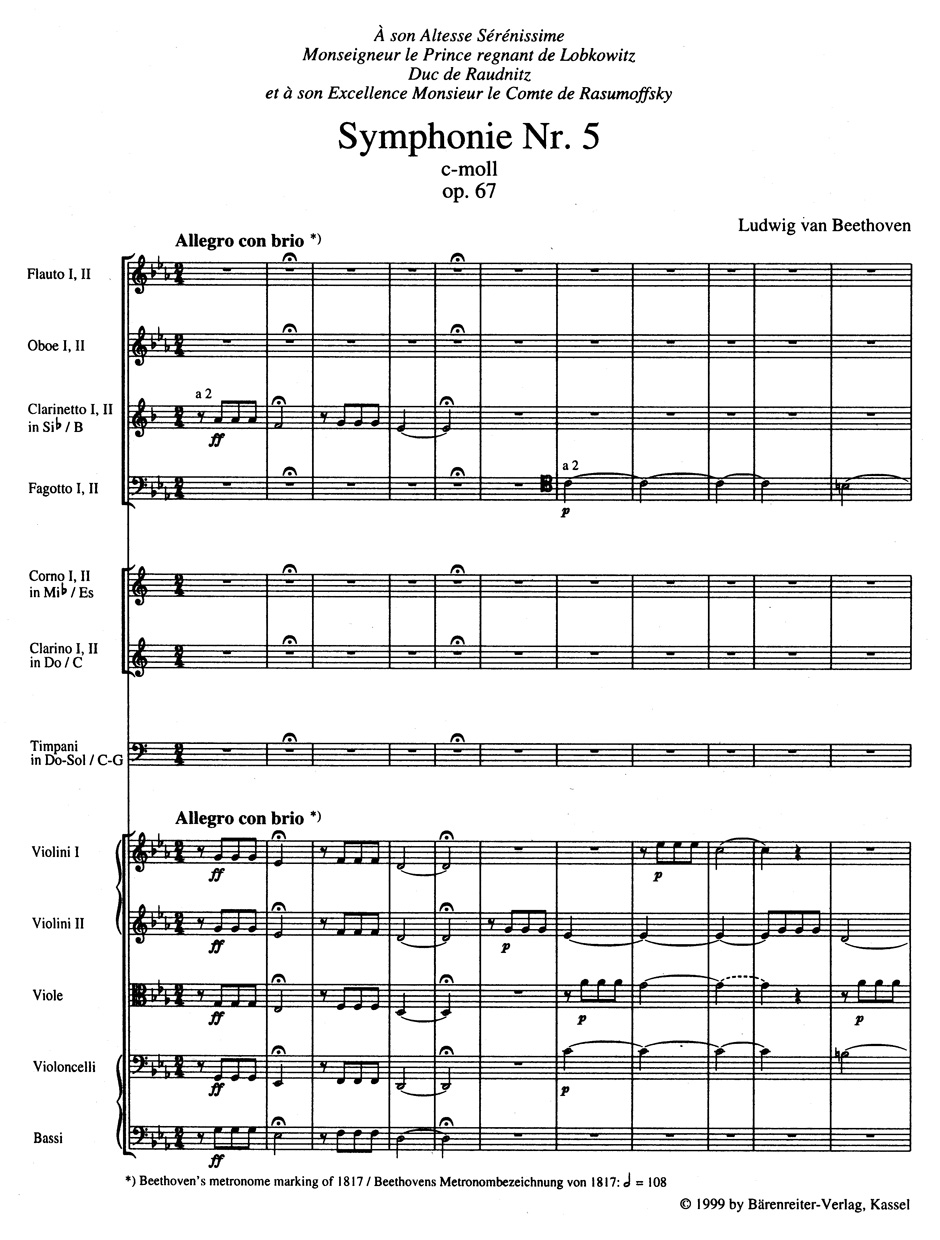 Anderes Coverbild Symphonie Nr. 5 c-Moll op. 67