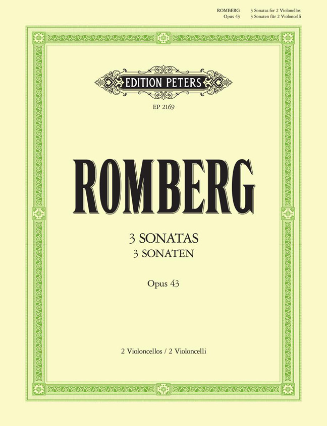Vorderes Coverbild Sonaten für 2 Violoncelli op. 43 Nr. 1-3