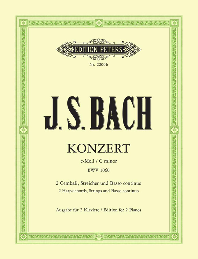 Vorderes Coverbild Konzert für 2 Klaviere (Cembali), Streicher und Basso continuo c-Moll BWV 1060