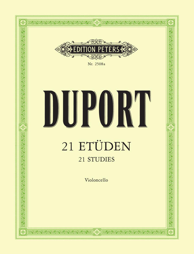 Vorderes Coverbild 21 Etüden für Violoncello