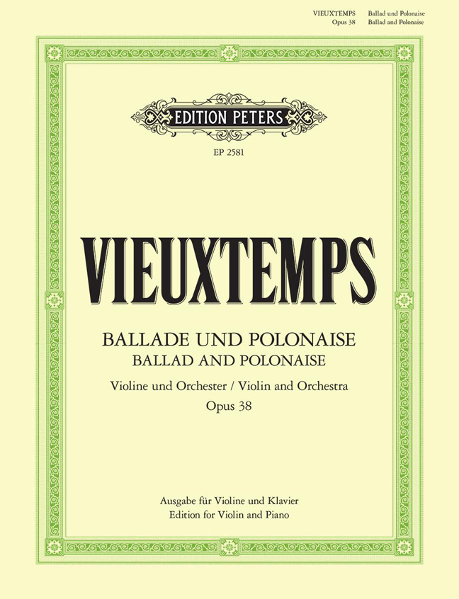 Vorderes Coverbild Ballade und Polonaise (für Violine und Orchester) op. 38