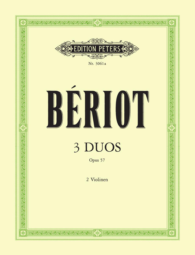 Vorderes Coverbild 3 Duos concertants für 2 Violinen op. 57