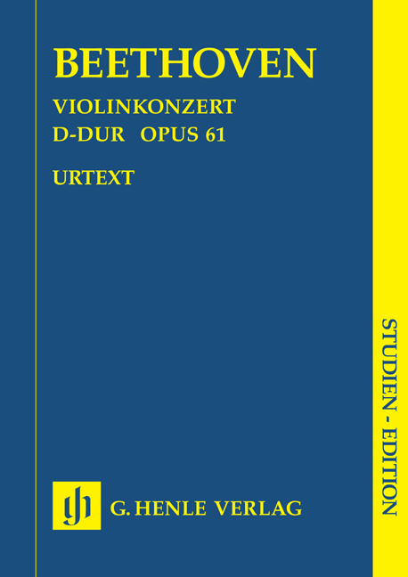 Vorderes Coverbild Violinkonzert D-dur op. 61