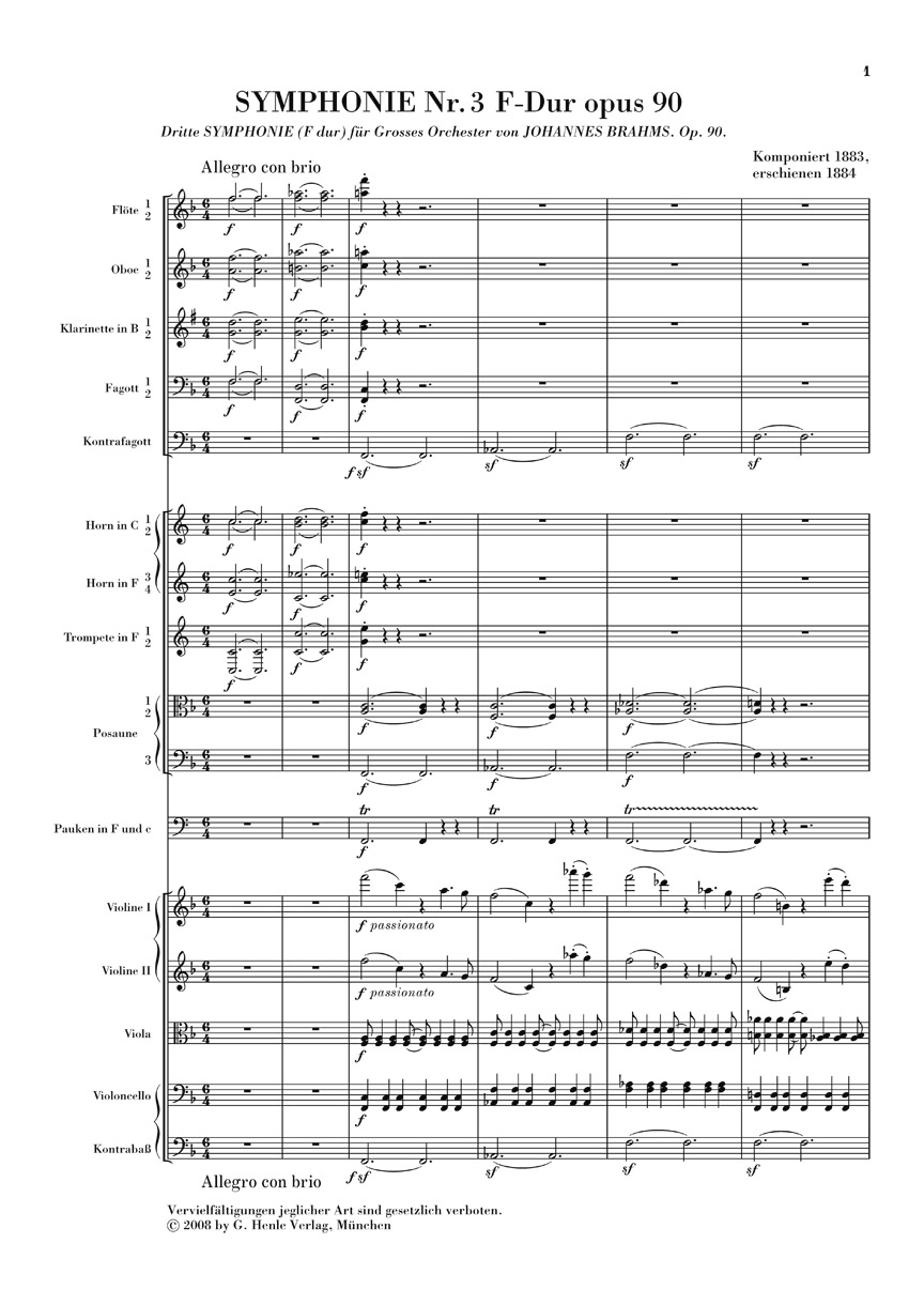 Anderes Coverbild Symphonie Nr. 3 F-dur op. 90