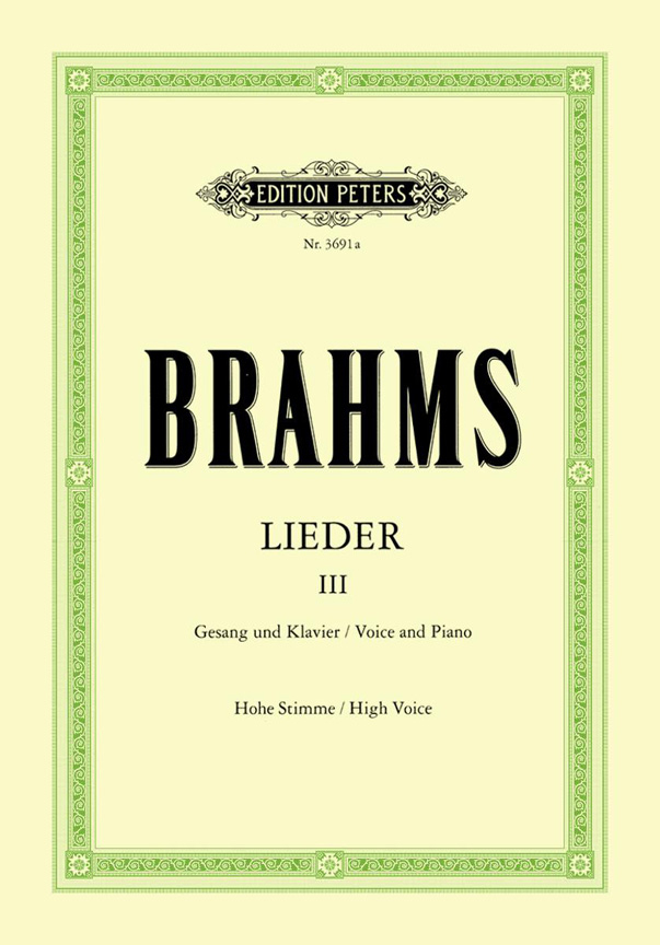 Vorderes Coverbild Lieder - Band 3 für Singstimme und Klavier - Ausgabe für hohe Stimme