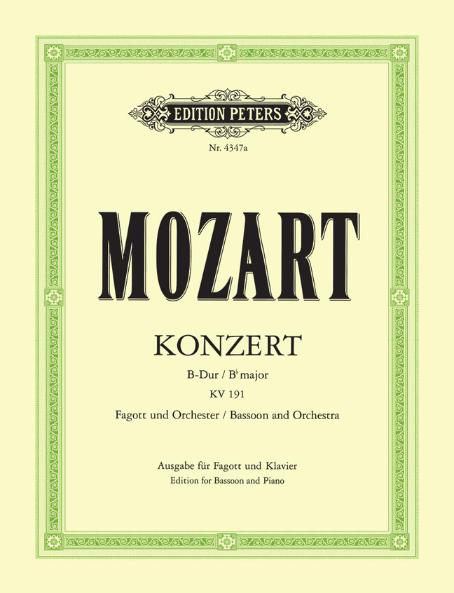 Vorderes Coverbild Konzert B-Dur KV 191 (186c) (Salzburg, 4. Juni 1774)