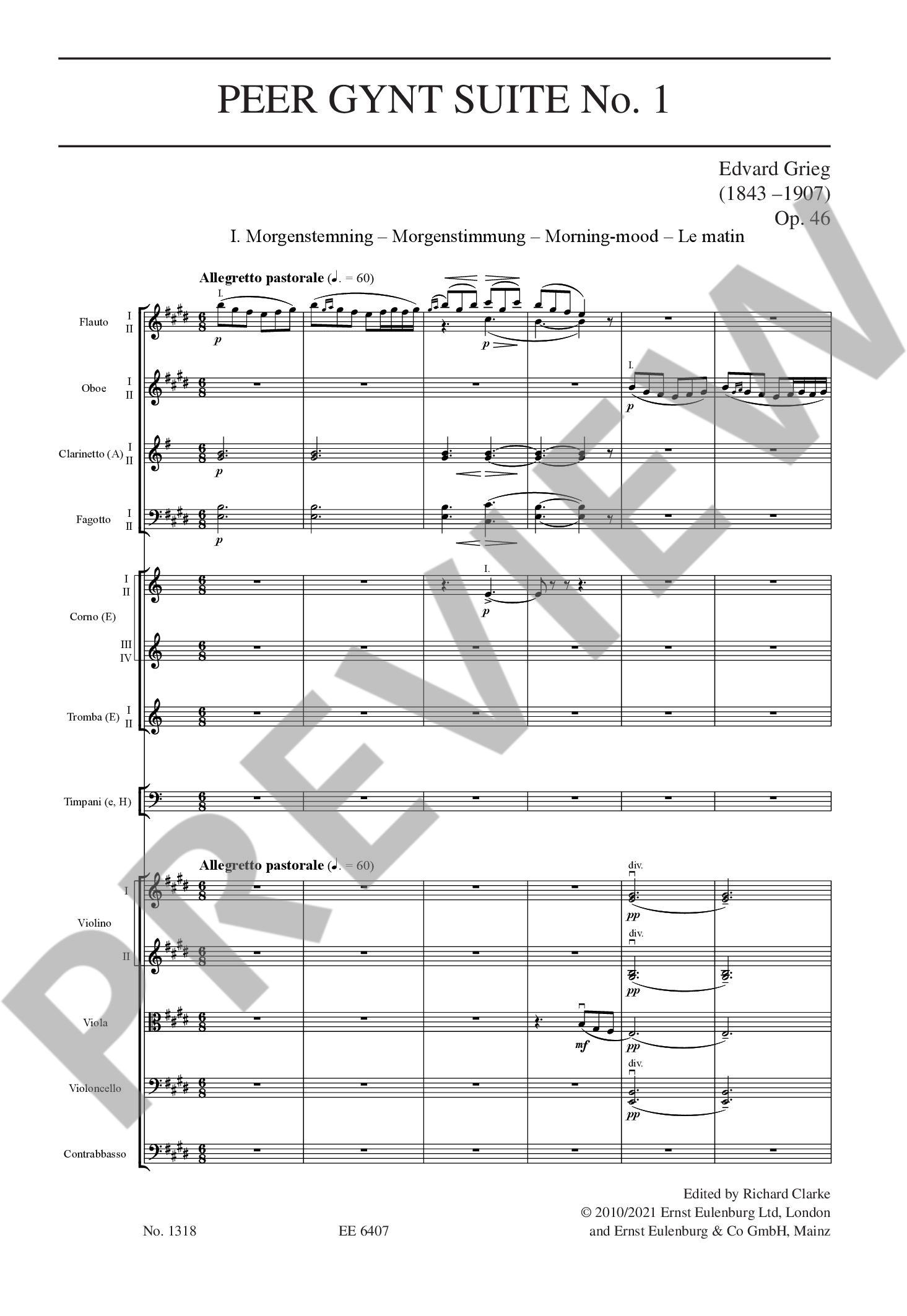 Anderes Coverbild Peer Gynt Suites Nos. 1 and 2 op. 46 / op. 55