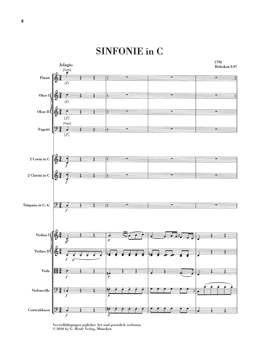 Anderes Coverbild Sinfonie C-dur Hob. I:97