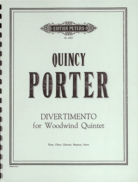 Vorderes Coverbild Divertimento für Holzbläser-Quintett (1960)
