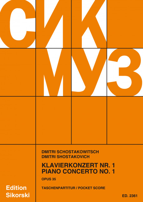 Vorderes Coverbild Klavierkonzert Nr. 1 op. 35 