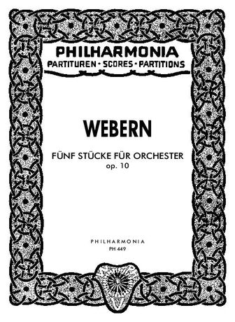 Vorderes Coverbild 5 Stücke für Orchester op. 10 (1911-1913)