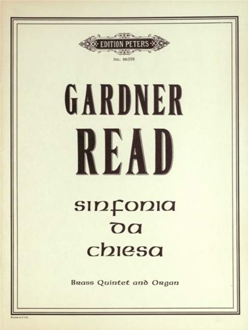 Vorderes Coverbild Sinfonia da Chiesa für Blechbläser-Quintett und Orgel op. 61b