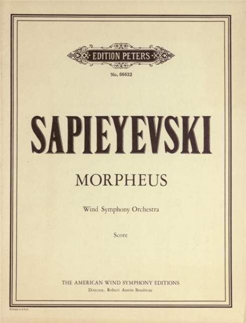 Vorderes Coverbild Morpheus für Blasorchester