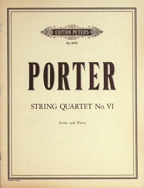 Vorderes Coverbild Streichquartett Nr. 6