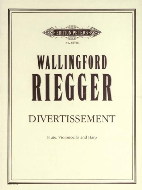 Vorderes Coverbild Divertissement für Flöte, Violoncello und Harfe (1933)