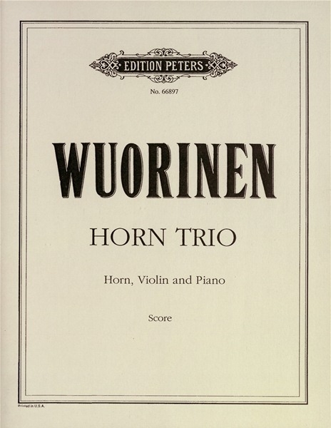 Vorderes Coverbild Horn-Trio für Horn, Violine und Klavier (1981)