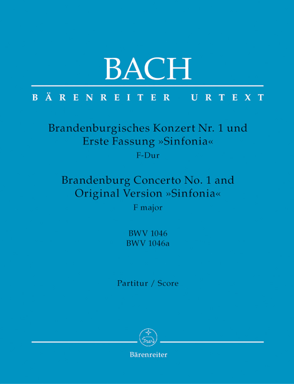 Vorderes Coverbild Brandenburgisches Konzert Nr. 1 und Erste Fassung "Sinfonia" F-Dur BWV 1046, 1046a
