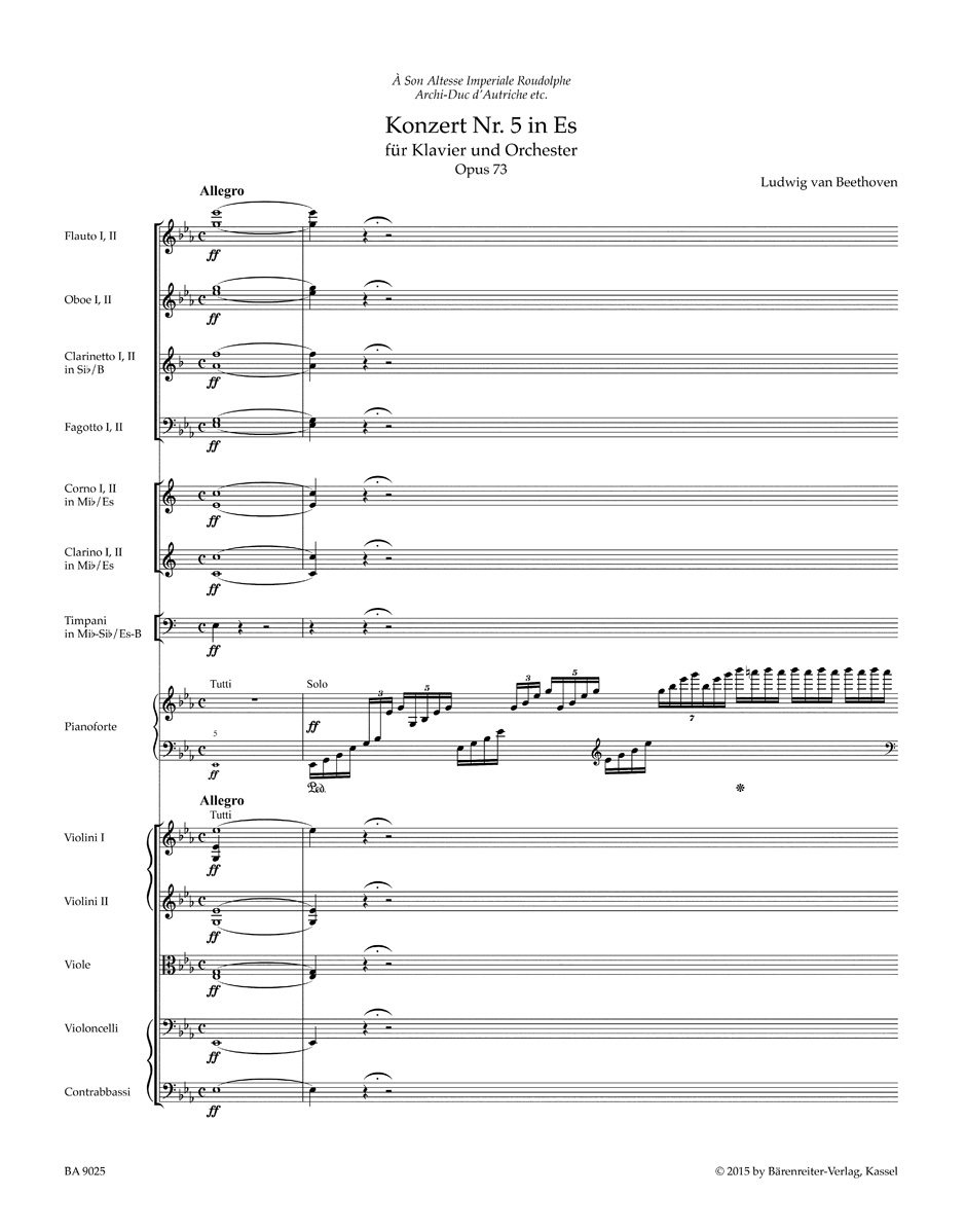 Anderes Coverbild Konzert für Klavier und Orchester Nr. 5 Es-Dur op. 73