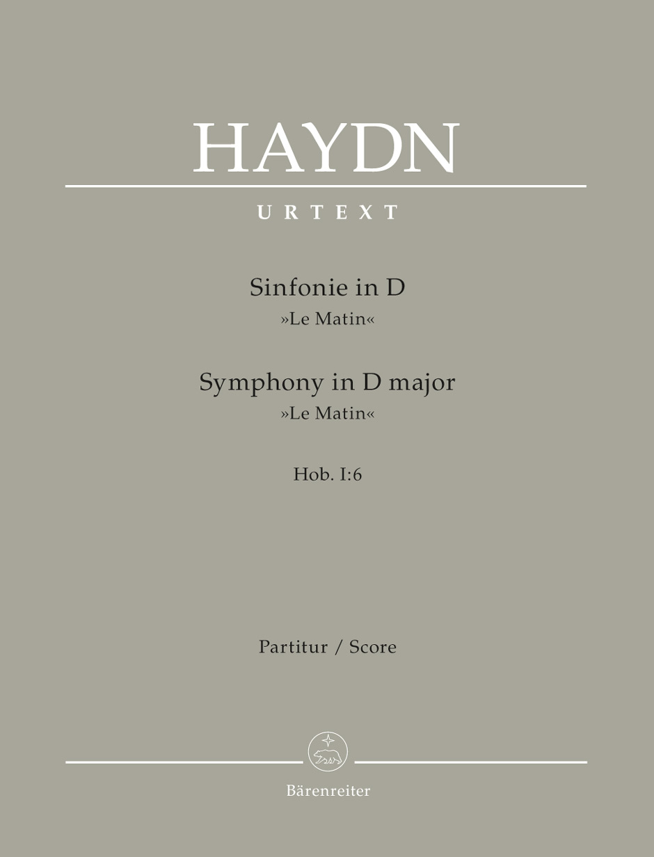 Vorderes Coverbild Sinfonie D-Dur Hob. I:6 "Le Matin"