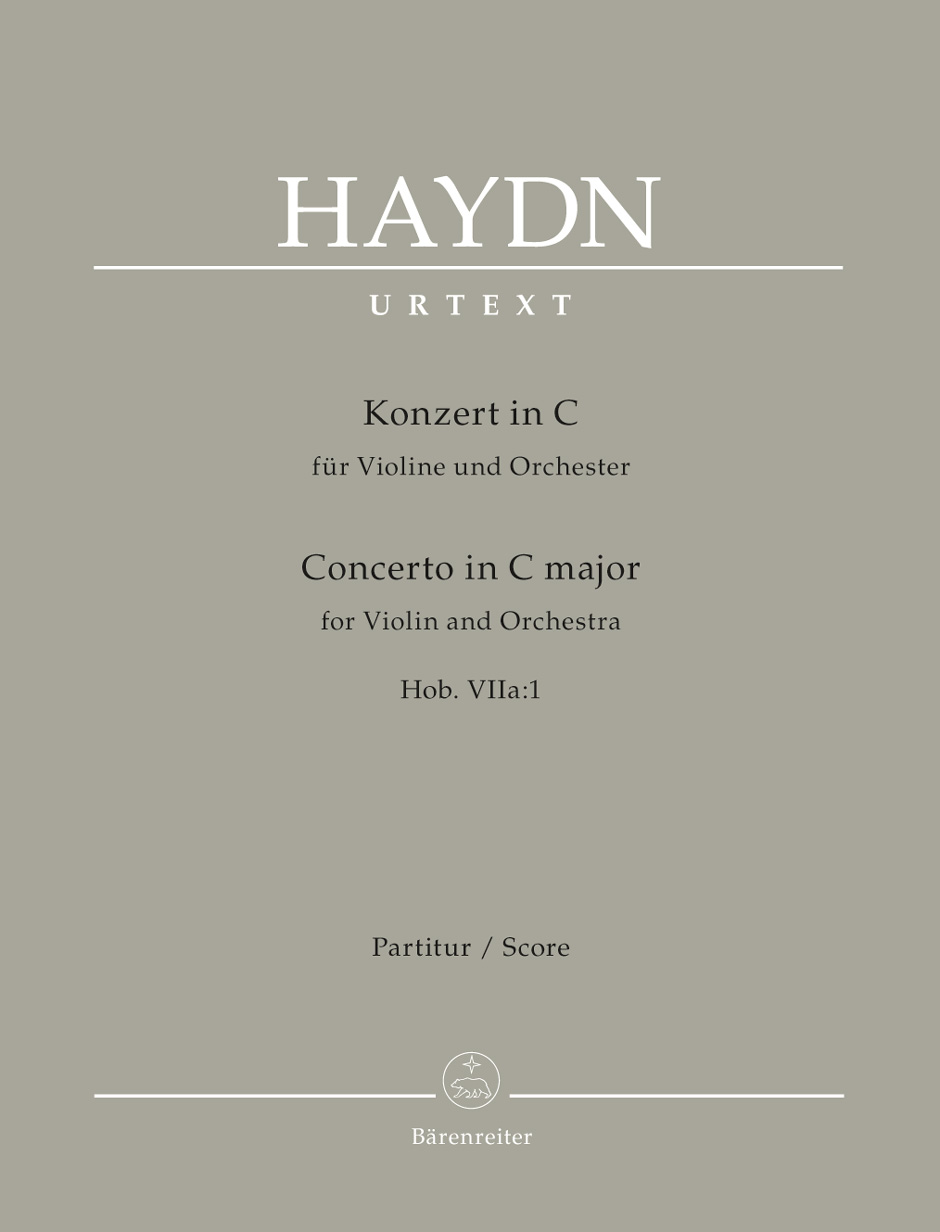 Vorderes Coverbild Konzert für Violine und Orchester C-Dur Hob. VIIa:1