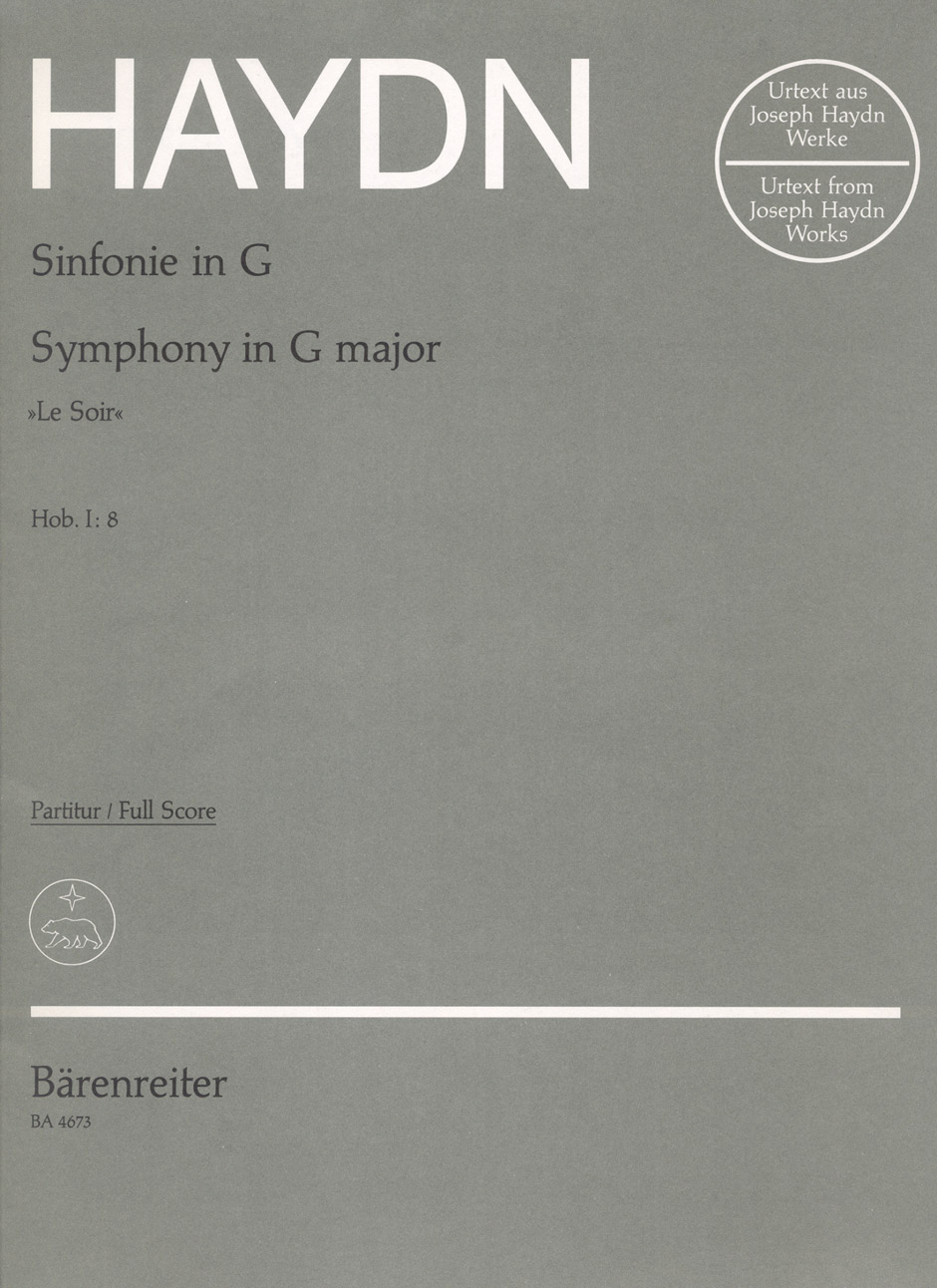 Vorderes Coverbild Sinfonie G-Dur Hob. I:8 "Le Soir"