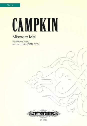 Vorderes Coverbild Miserere mei for Soloists and 2 Choirs