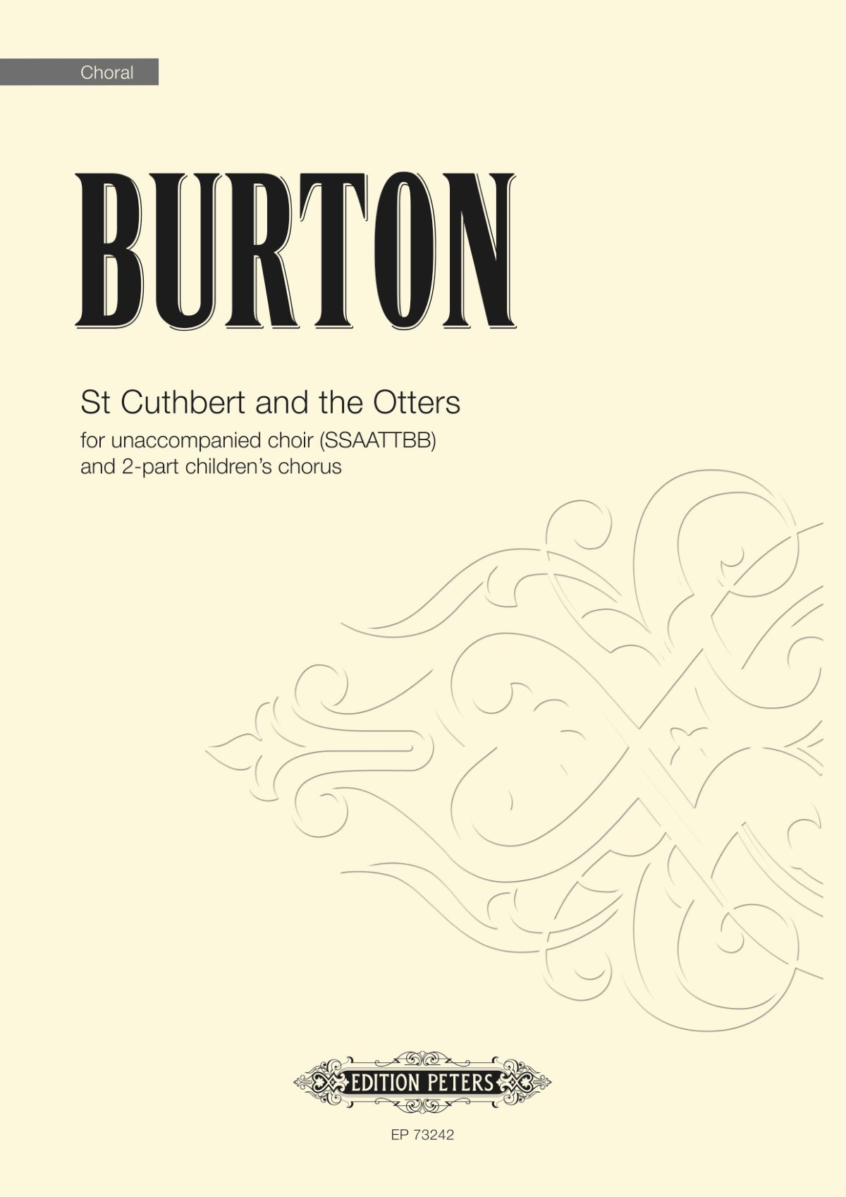 Vorderes Coverbild St Cuthbert and the Otters for unaccompanied choir (SSAATTBB) and 2-part children's chorus