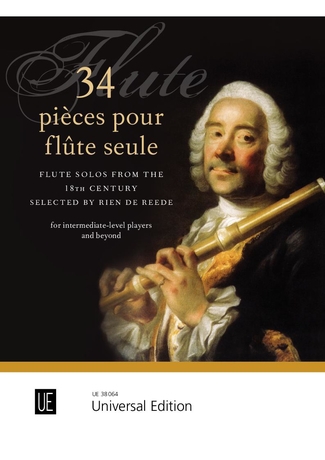 Vorderes Coverbild 34 pièces pour flûte seule für Flöte (2019)