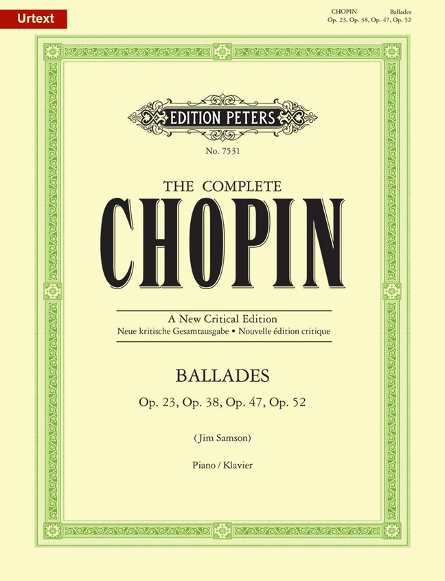 Vorderes Coverbild Balladen für Klavier op. 23, 38, 47, 52