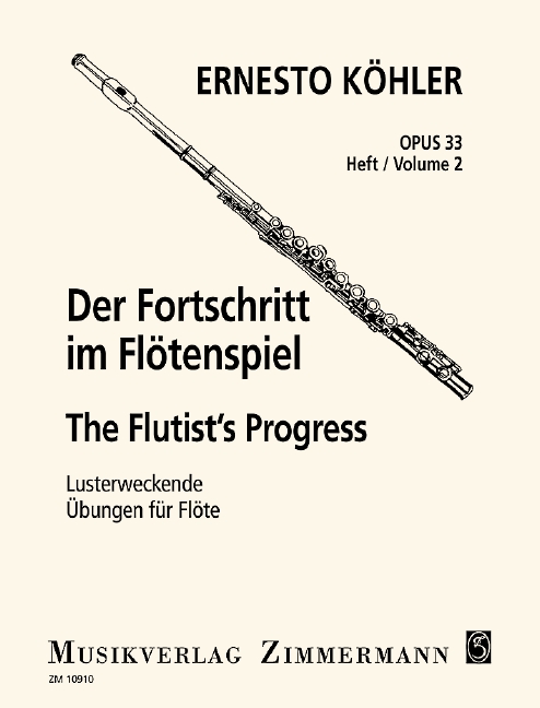 Vorderes Coverbild Der Fortschritt im Flötenspiel op. 33