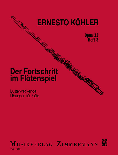 Vorderes Coverbild Der Fortschritt im Flötenspiel op. 33 Heft 3