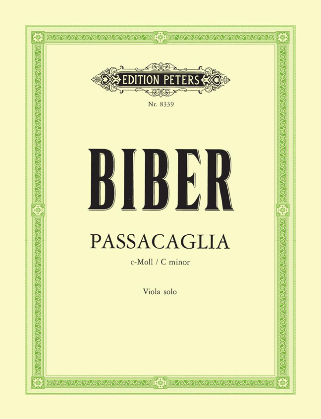 Vorderes Coverbild Passacaglia für Viola solo c-Moll