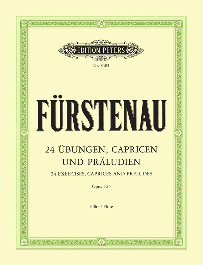 Vorderes Coverbild 24 Übungen, Capricen und Präludien für Flöte op. 125