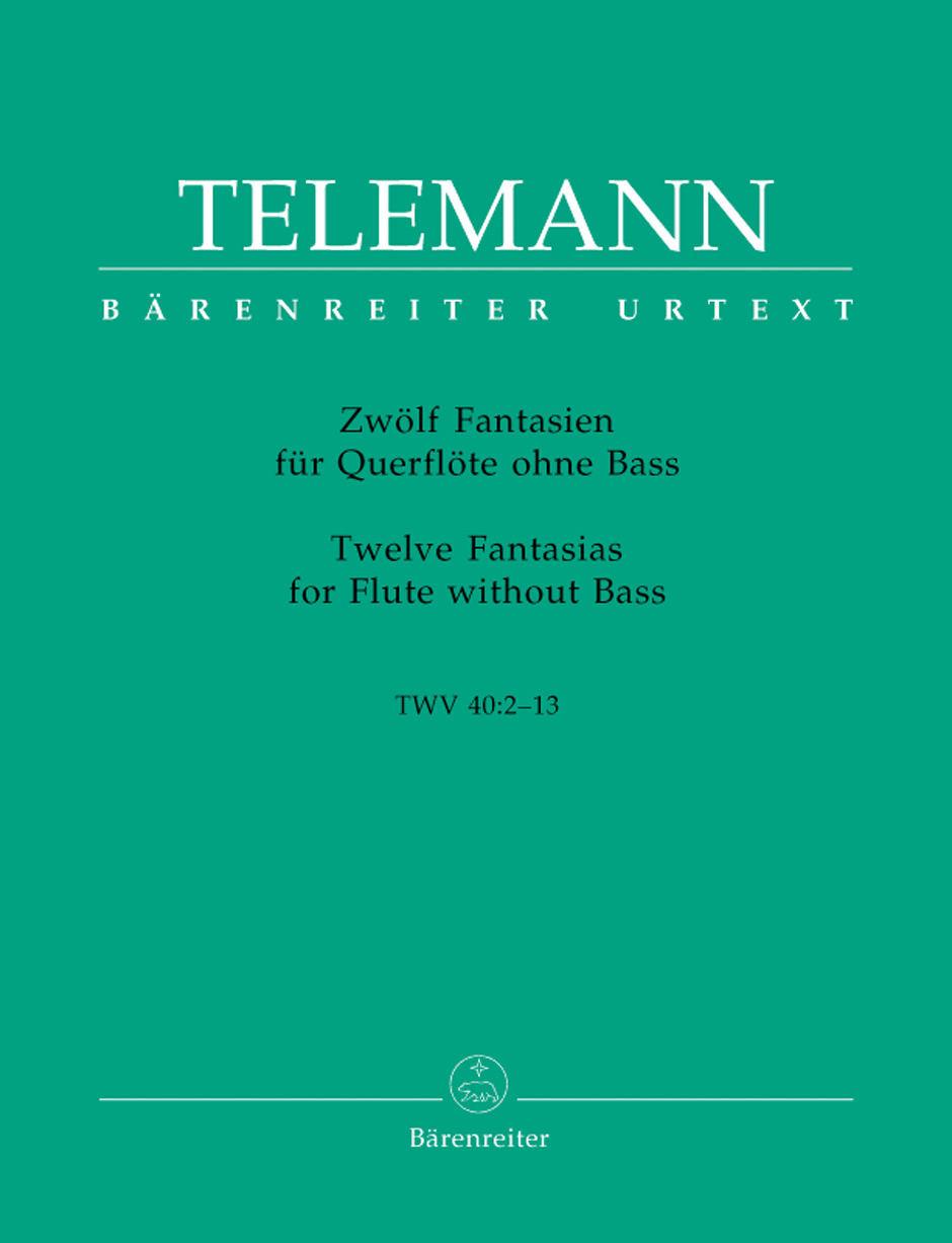 Vorderes Coverbild Zwölf Fantasien für Querflöte ohne Bass TWV 40:2-13