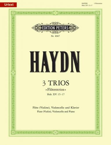 Vorderes Coverbild 3 Trios für Flöte (Violine), Violoncello und Klavier Hob. XV: 15-17 "Flöten-Trios"