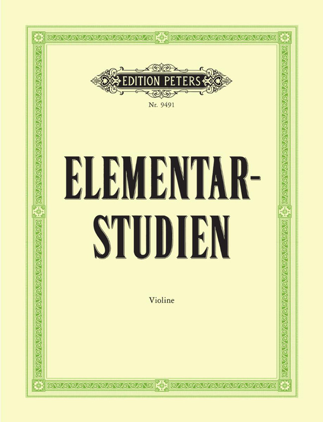 Vorderes Coverbild Elementarstudien für Violine