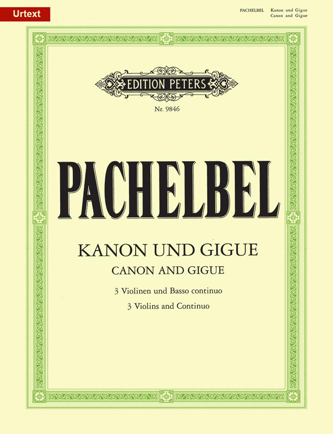 Vorderes Coverbild Kanon und Gigue für 3 Violinen und Basso continuo